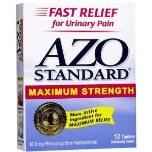  AZO Standard Maximum Strength Tablets 12 ct. (Quantity of 