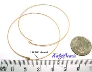 Gold Filled Earring Ear Wire hoop Earwire 45mm GE10 4  