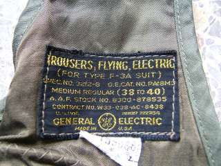 WWII? Trousers Flying Electric (Type F 3A Suit) GE  