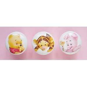  3pc Set New Disney Baby Pooh Piglet & Tigger Ceramic Knobs 