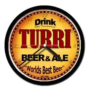  TURRI beer and ale cerveza wall clock 