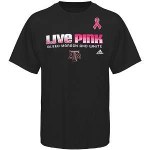  NCAA adidas Texas A&M Aggies Live Pink Gradient T Shirt 