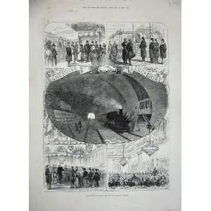  1886 Prince Wales Mersey Tunnel Train Liverpool Railway 