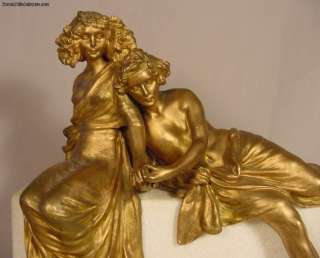 Carl Kauba Antique Vienna Bronze Two Lovers  