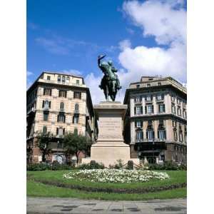 Piazza Corvetto, Genoa (Genova), Liguria, Italy, Mediterranean 