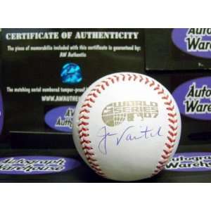  Jason Varitek Signed Baseball   2007 World Series 