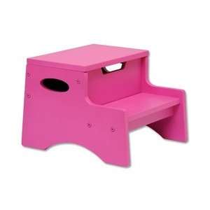  Step N Store Step Stool   Raspberry