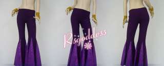 belly dance Costume Twinkling Fishtail trousers pants  