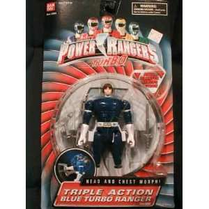  Power Rangers Turbo 1997 Triple Action Blue Ranger Justin 
