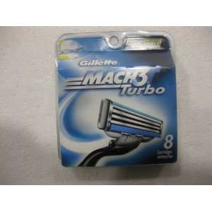  Gillette Mach3 Turbo 8 Pack New 