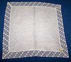 Vintage made England lace handkerchief  