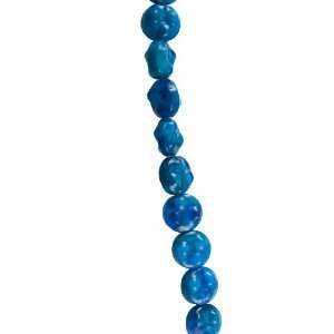  Glass Beads  Tr Blue and Tur Blue 11x11mm 20pieces per 