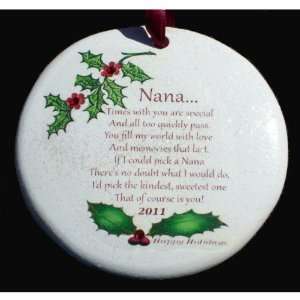  For NANA With Love Christmas Ornament Swarovski Crystal 