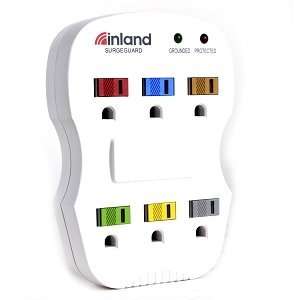  Inland 03262 SurgeGuard 6 Outlet 420 Joules Grounded 