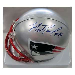 Matt Cassel Autographed / Signed New England Patriots Mini Helmet