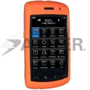  Amzer Silicone Skin Jelly Case   Orange Cell Phones 
