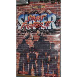  1992 Rare Super Street Fighter II Poster   Capcom   Super 