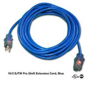  50 16/3 SJTW Pro Glo Extension Cord w/CGM Blue