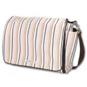 Bumble Bags Jessica Messenger Backpacks (Mocha Stripe)   TinyRide
