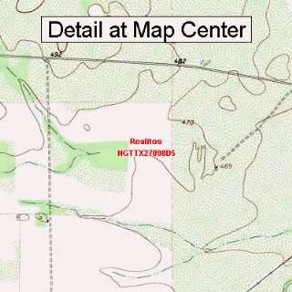 USGS Topographic Quadrangle Map   Realitos, Texas (Folded/Waterproof 