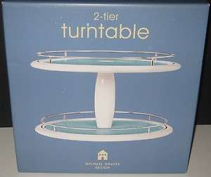 MICHAEL GRAVES DESIGN KITCHEN 2 TIER TURNTABLE LAZY SUSAN NEW  