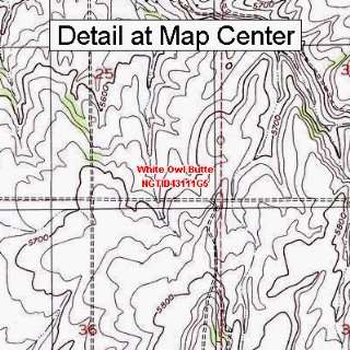  USGS Topographic Quadrangle Map   White Owl Butte, Idaho 