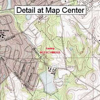  USGS Topographic Quadrangle Map   Easley, South Carolina 
