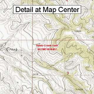  USGS Topographic Quadrangle Map   Davis Creek East 