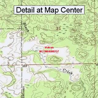  USGS Topographic Quadrangle Map   Vulcan, Michigan (Folded 