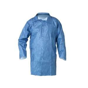   Blue Medium Bloodborne Pathogen & Chemical Splash Protection Lab Coats