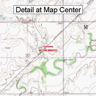  USGS Topographic Quadrangle Map   Geneva, Nebraska (Folded 