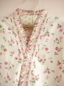 Chic Japanese Style Rose Cotton Bath Gown Robe PINK  