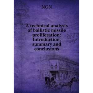 A technical analysis of ballistic missile proliferation 