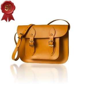   Satchel hand crafted from Autumn Tan Hide (Small 11 inch) Electronics