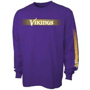  Minnesota Vikings Purple Flea Flicker Long Sleeve T shirt 