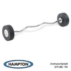   Hampton Fitness Urethane Curl Barbell Set Barbell