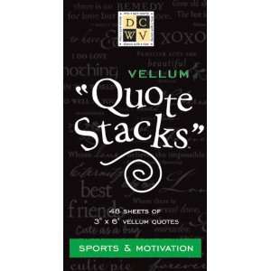  Vellum Quotes Stack 3X6 48/Pad Sports & Motiva