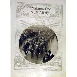  Battalion New Army Troops Ww1 War Soldiers 1915