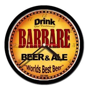  BARBARE beer and ale cerveza wall clock 