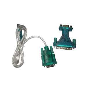  USB to RS232 DB9 Serial Cable + DB25 Pin Adapter / Port 
