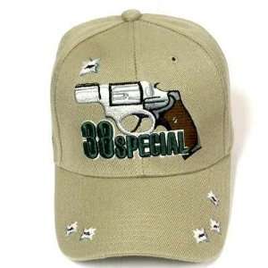  STONE 38 SPECIAL REVOLVER GUN PISTOL HAT CAP ADJ NEW 