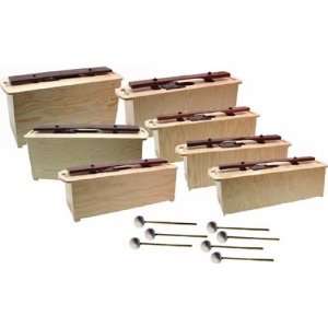  Set of 7 Sonor Rosewood Sub Contra & Contra Bass Bars 