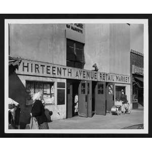 Thirteenth Avenue Retail Market,3910 13th Avenue,Outside View,1951,New 