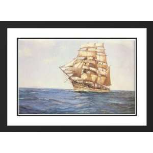   40x28 Framed and Double Matted The Old White Barque