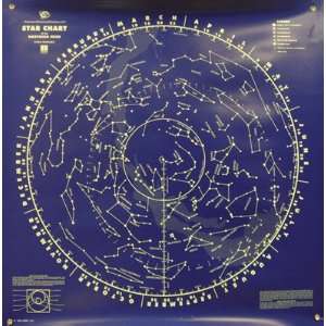 American Educational 400 Blue North and South Sky Star Wall Chart, 44 