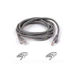 Belkin RJ45 CAT5E 25 Foot Shielded Patch Cable, Snagless Molded, (Gray 