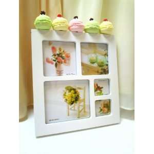 Macaron white picture frame photograph stands/Dessert and food crafts 