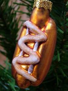 New Glass Hot Dog Bun Picnic Christmas Tree Ornament  