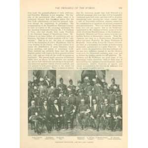  1891 Print Haiti President Hippolyte Cabinet Everything 