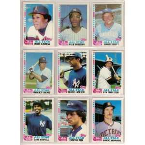  1982 Topps American League Baseball All Star Team Set (Rod 